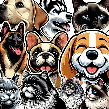 Animal stickers