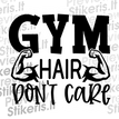 Gym Hair - tekstinis - Lipdukų gamyba ir prekyba | Lipdukai internetu