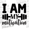 I am my motivation - tekstinis - Lipdukų gamyba ir prekyba | Lipdukai internetu