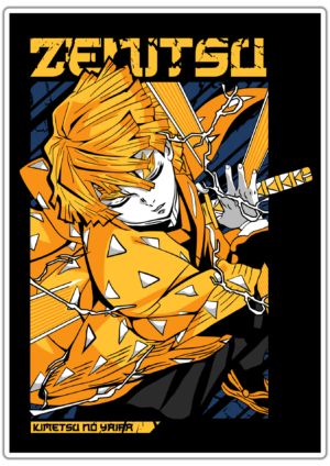 Demon Slayer Zenitsu lipdukas