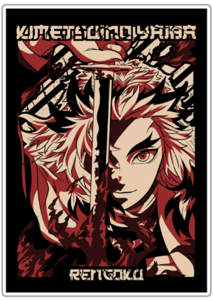 Demon Slayer Rengoku lipdukas