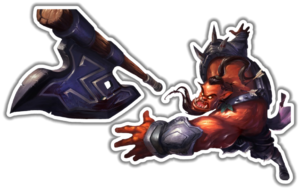 League of Legends Draven lipdukas