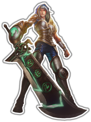 League of Legends Riven lipdukas