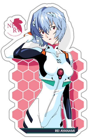 Neon Genesis Evangelion Rei Ayanami lipdukas