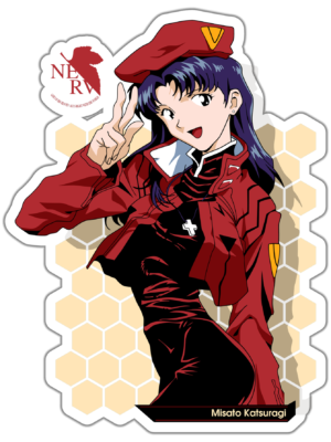Neon Genesis Evangelion Misato Katsuragi lipdukas