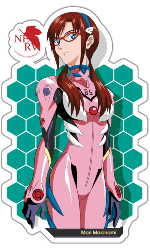 Neon Genesis Evangelion Mari Makinami lipdukas