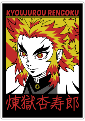 Demon Slayer Kyoujurou Rengoku lipdukas
