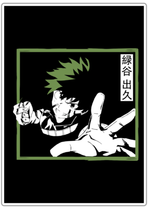 My Hero Academia Deku lipdukas