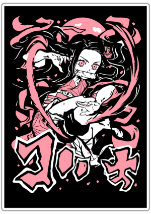 Demon Slayer Nezuko lipdukas