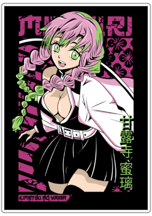 Demon Slayer Mitsuri lipdukas