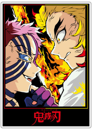 Demon Slayer Rengoku vs Akaza