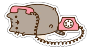 Pusheen telefonas lipdukas