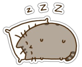 Pusheen miega lipdukas