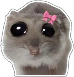 Mielas peliuko lipdukas