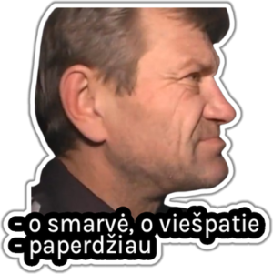 O smarvė, o viešpatie lipdukas