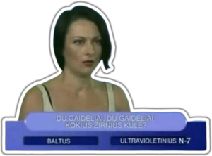 Lietuviškas televizijos momentas lipdukas