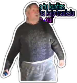 a tu kurcias lipdukas