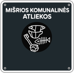Mišrios komunalinės atliekos lipdukas