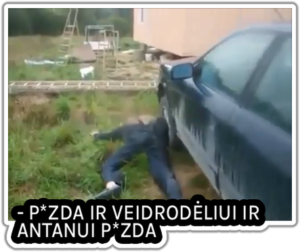 P*ZDA IR VEIDRODĖLIUI IR ANTANUI lipdukas