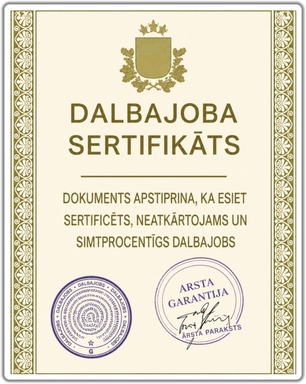 Dalbajoba sertifikatas