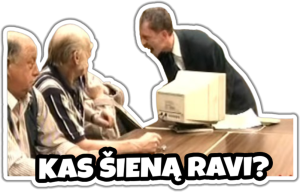 Kas šieną ravi?