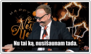 Naujųjų Metų lipdukas