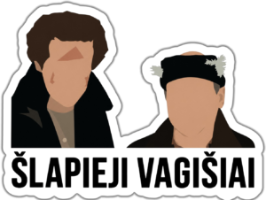 Paslaptingi personažai lipdukas