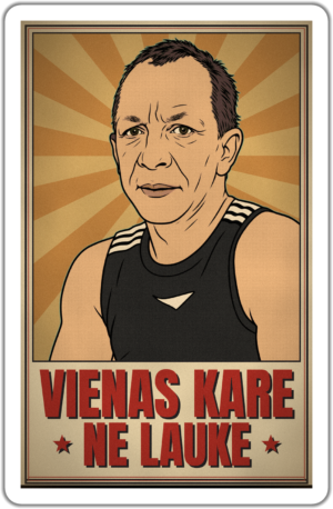 Vienas kare ne lauke lipdukas